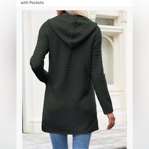 Women's Green Hooded Sweater